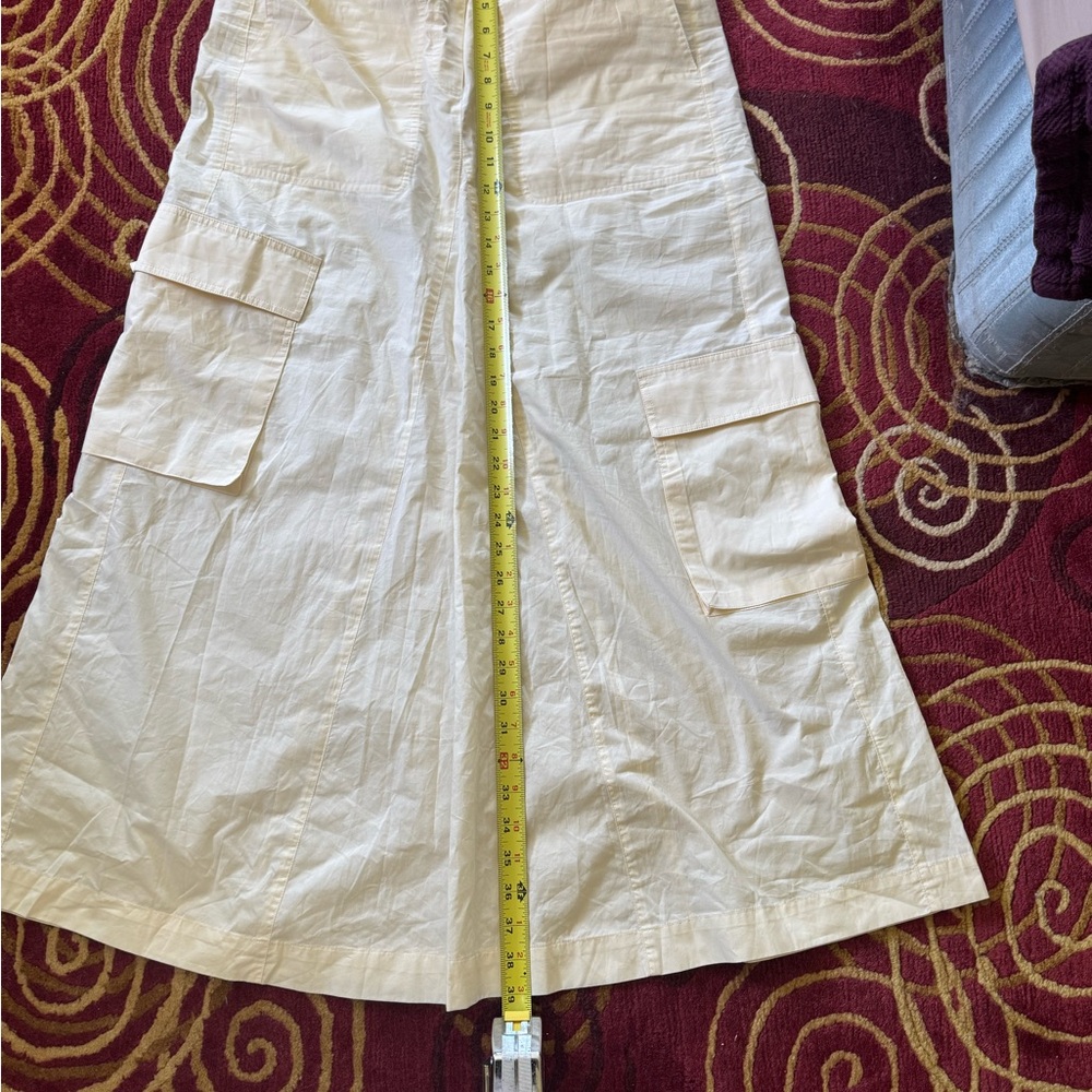 Cream Cargo Pocket Women's Skirt